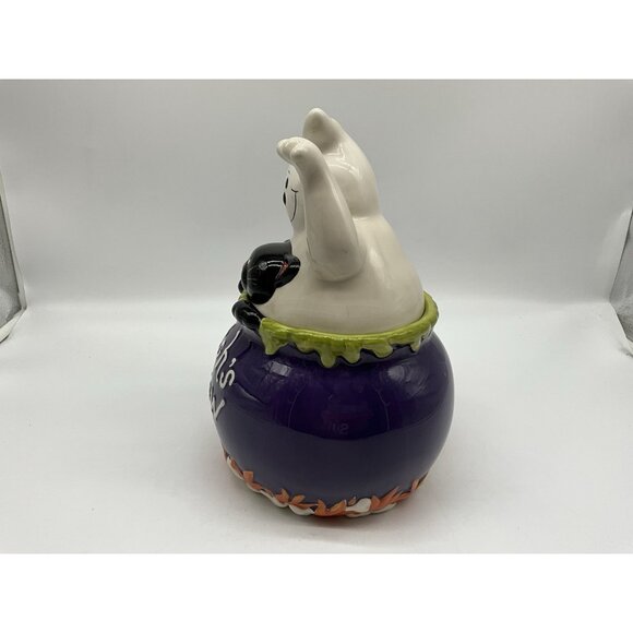 David's Cookies Vintage Halloween Witch's Brew Cookie Jar Kitchen Collectible - Picture 7 of 16